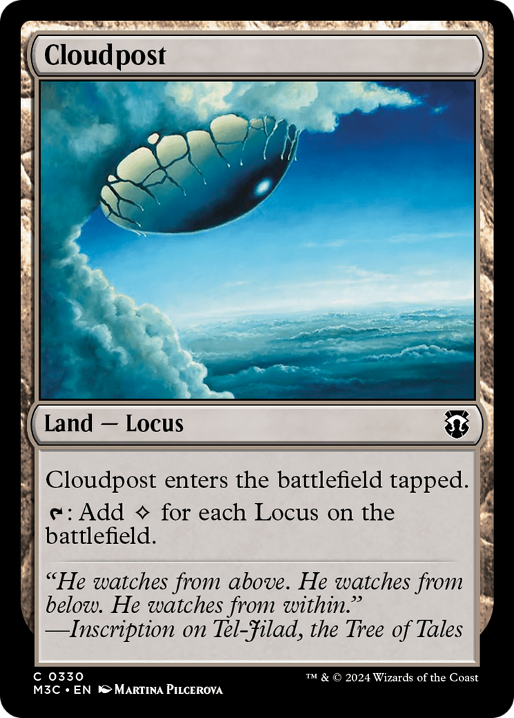 Cloudpost (Ripple Foil) [Modern Horizons 3 Commander] | Cards and Coasters CA