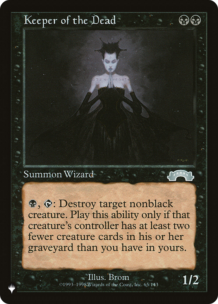 Keeper of the Dead [The List] | Cards and Coasters CA