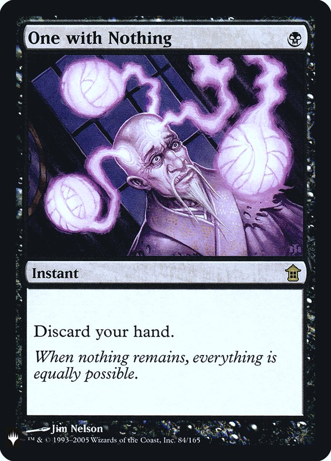 One with Nothing [Mystery Booster] | Cards and Coasters CA
