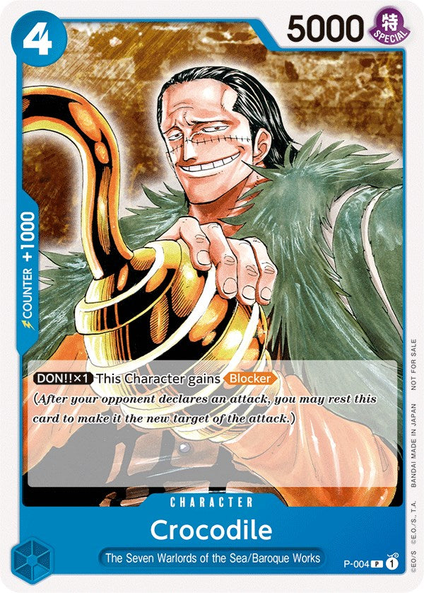 Crocodile (Promotion Pack 2022) [One Piece Promotion Cards] | Cards and Coasters CA