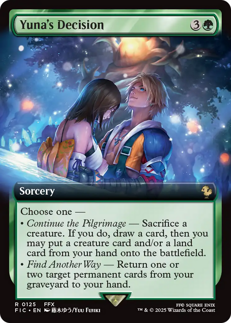 Yuna's Decision (Extended Art) [FINAL FANTASY Commander] | Cards and Coasters CA