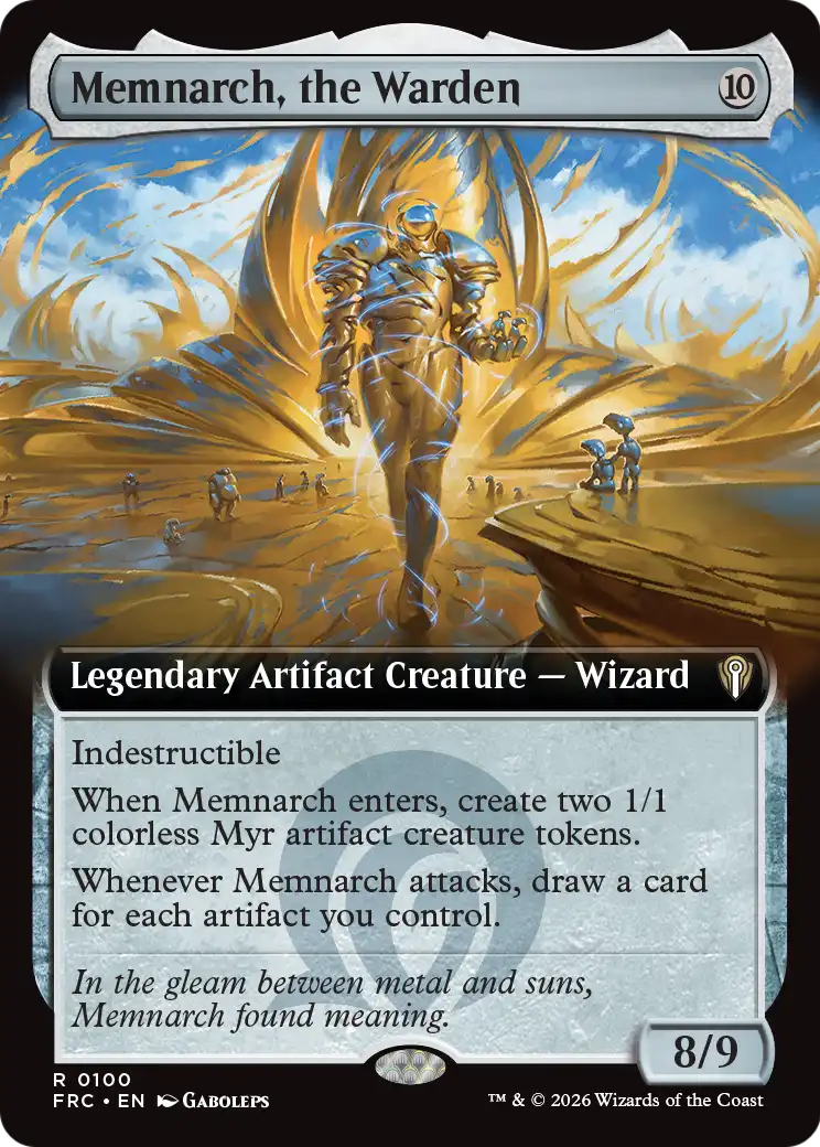 Memnarch, the Warden (Extended Art) [Reality Fracture Commander] | Cards and Coasters CA