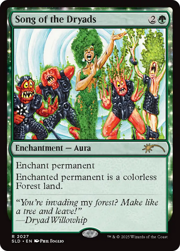Song of the Dryads (2027) [Secret Lair Drop Series] | Cards and Coasters CA