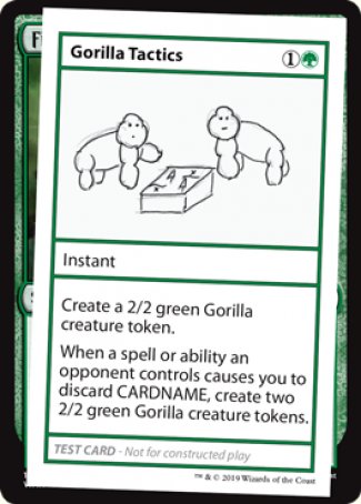 Gorilla Tactics (2021 Edition) [Mystery Booster Playtest Cards] | Cards and Coasters CA