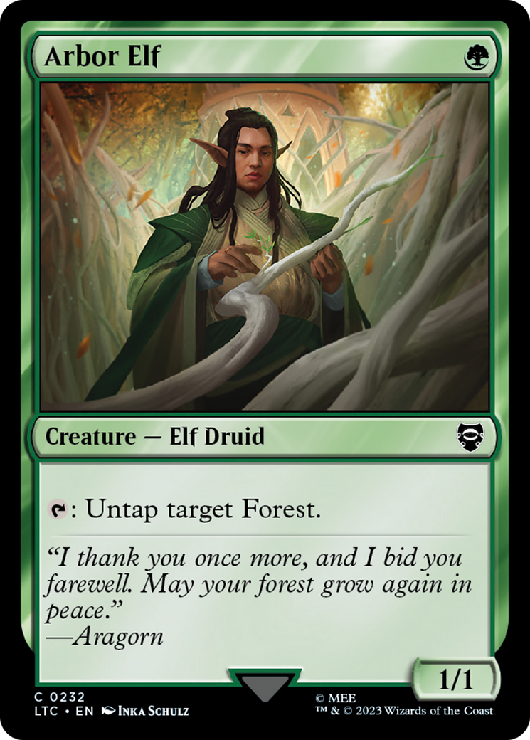 Arbor Elf [The Lord of the Rings: Tales of Middle-Earth Commander] | Cards and Coasters CA