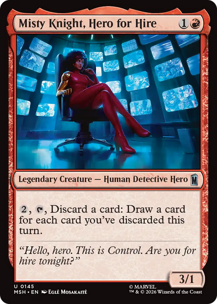 Misty Knight, Hero for Hire [Marvel Super Heroes] | Cards and Coasters CA