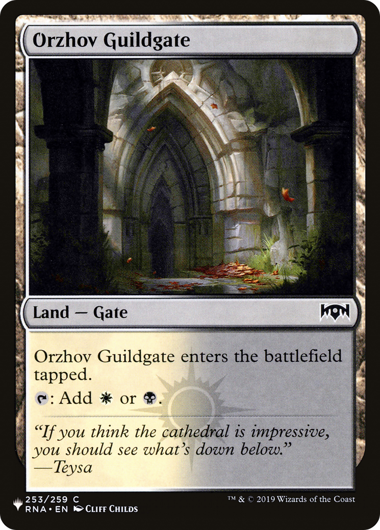 Orzhov Guildgate (253) [The List] | Cards and Coasters CA