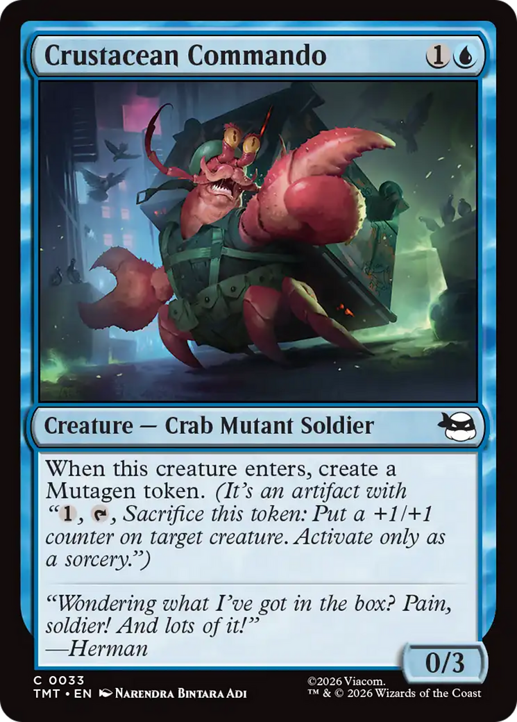 Crustacean Commando [Teenage Mutant Ninja Turtles] | Cards and Coasters CA