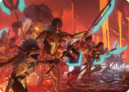 Roar of Resistance Art Card [Phyrexia: All Will Be One Art Series] | Cards and Coasters CA