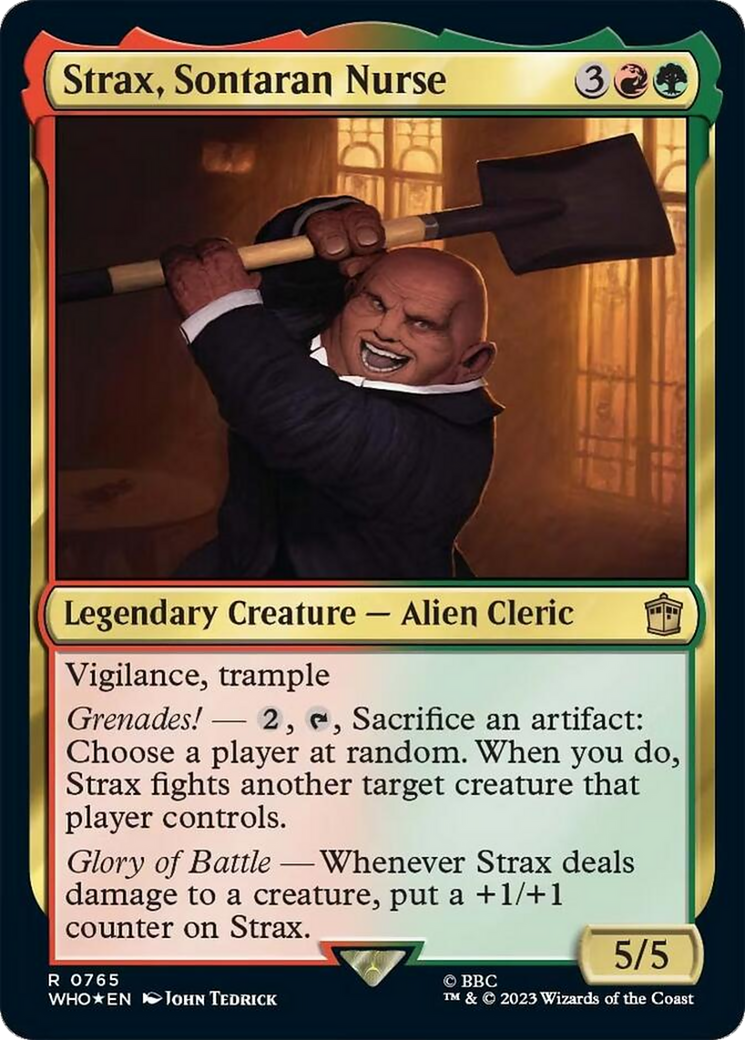 Strax, Sontaran Nurse (Surge Foil) [Doctor Who] | Cards and Coasters CA