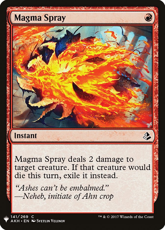 Magma Spray [Mystery Booster] | Cards and Coasters CA