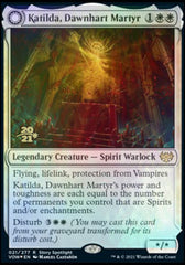 Katilda, Dawnhart Martyr // Katilda's Rising Dawn [Innistrad: Crimson Vow Prerelease Promos] | Cards and Coasters CA