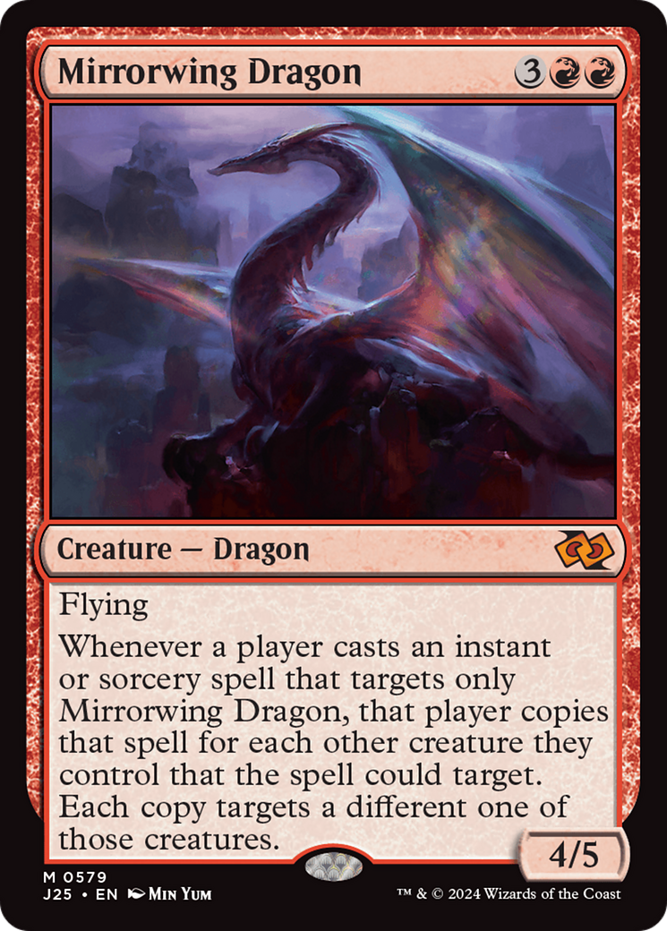 Mirrorwing Dragon [Foundations Jumpstart] | Cards and Coasters CA