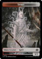 Vampire // Spirit Double-Sided Token [The Lost Caverns of Ixalan Tokens] | Cards and Coasters CA