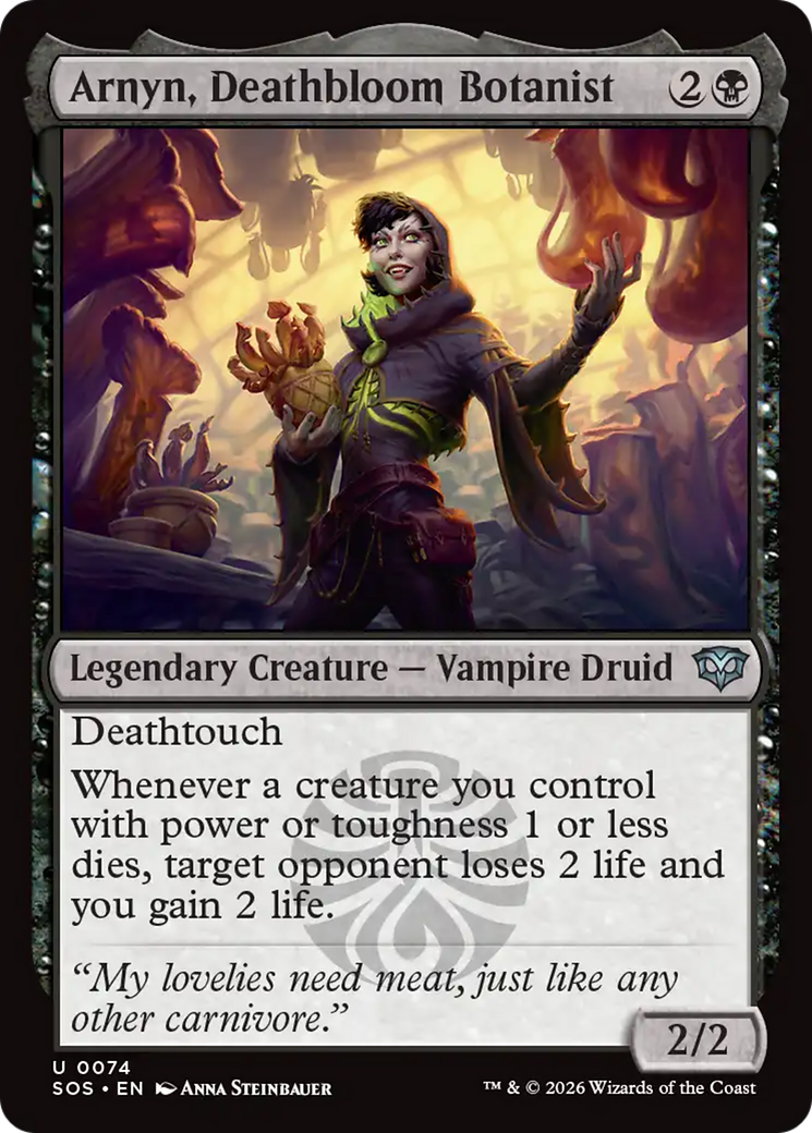 Arnyn, Deathbloom Botanist [Secrets of Strixhaven] | Cards and Coasters CA