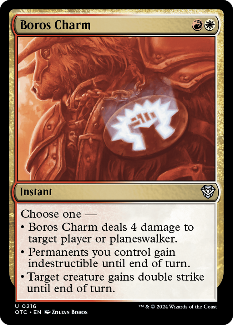 Boros Charm [Outlaws of Thunder Junction Commander] | Cards and Coasters CA