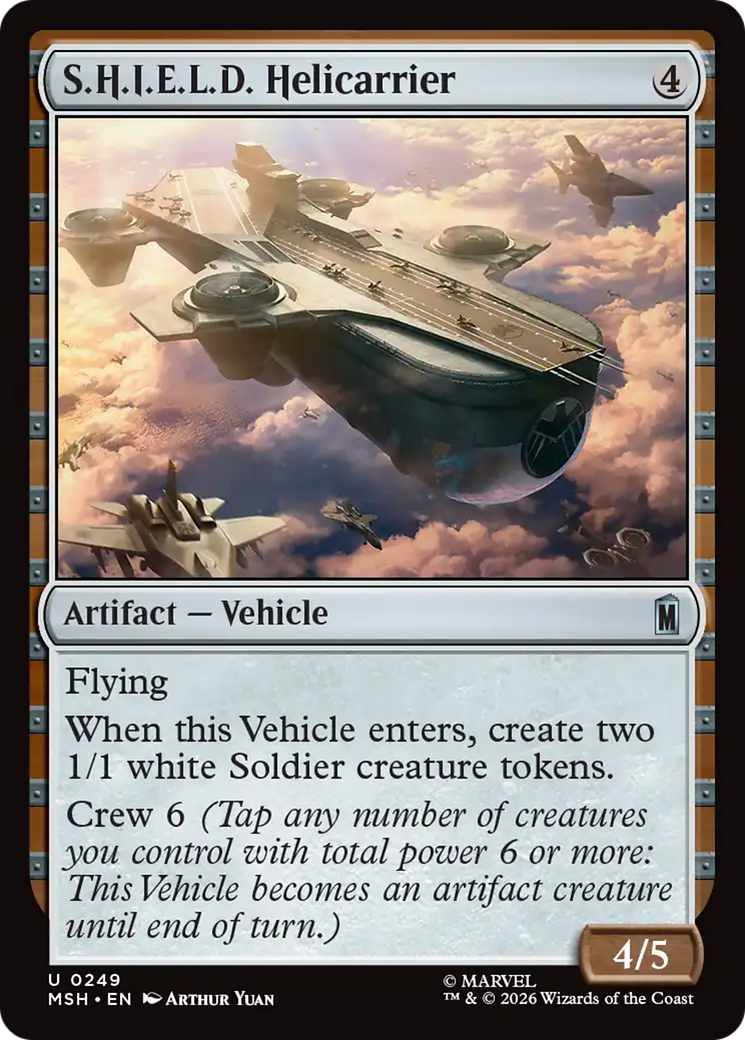 S.H.I.E.L.D. Helicarrier [Marvel Super Heroes] | Cards and Coasters CA