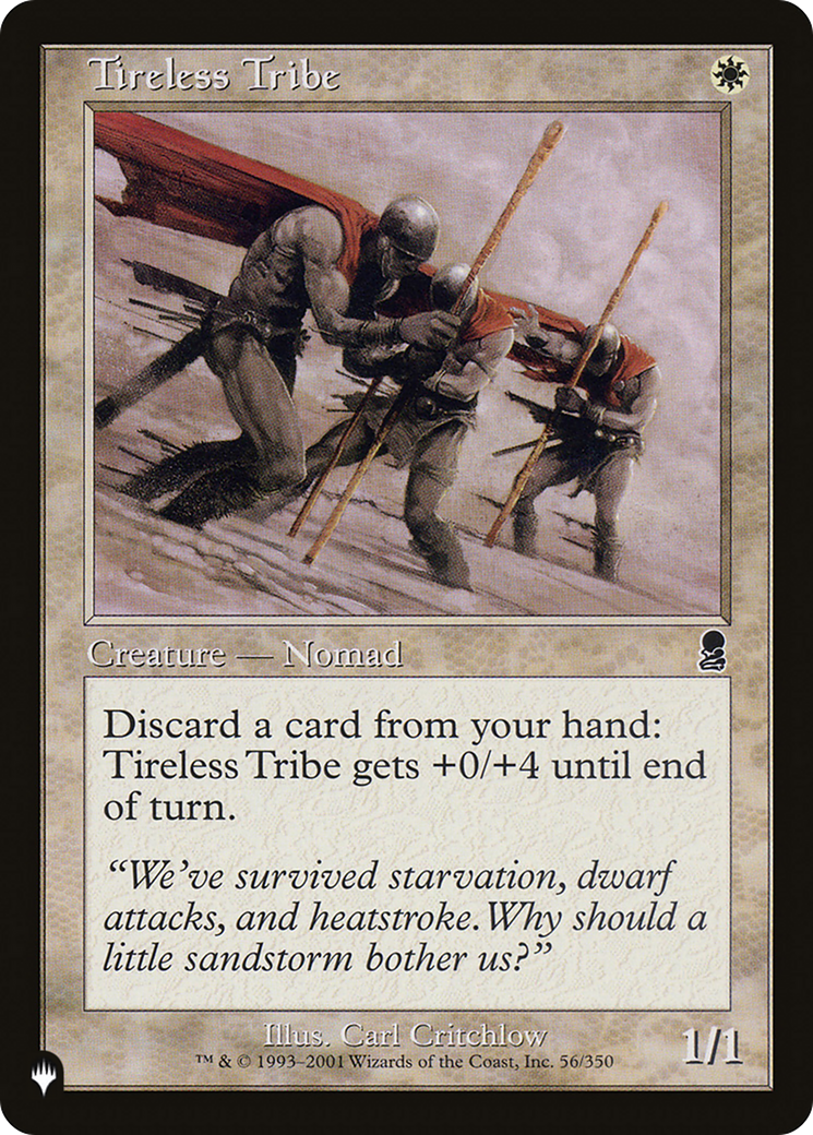 Tireless Tribe [The List Reprints] | Cards and Coasters CA