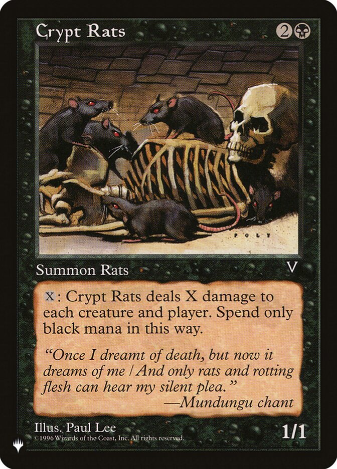 Crypt Rats [The List] | Cards and Coasters CA