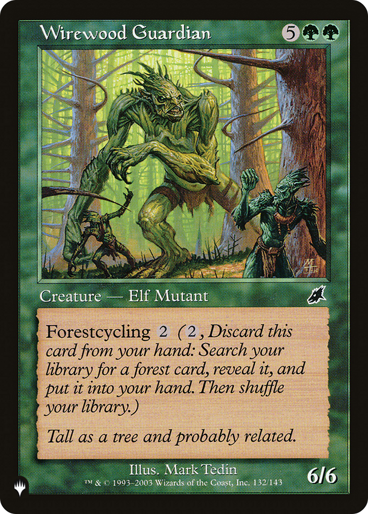 Wirewood Guardian [The List Reprints] | Cards and Coasters CA