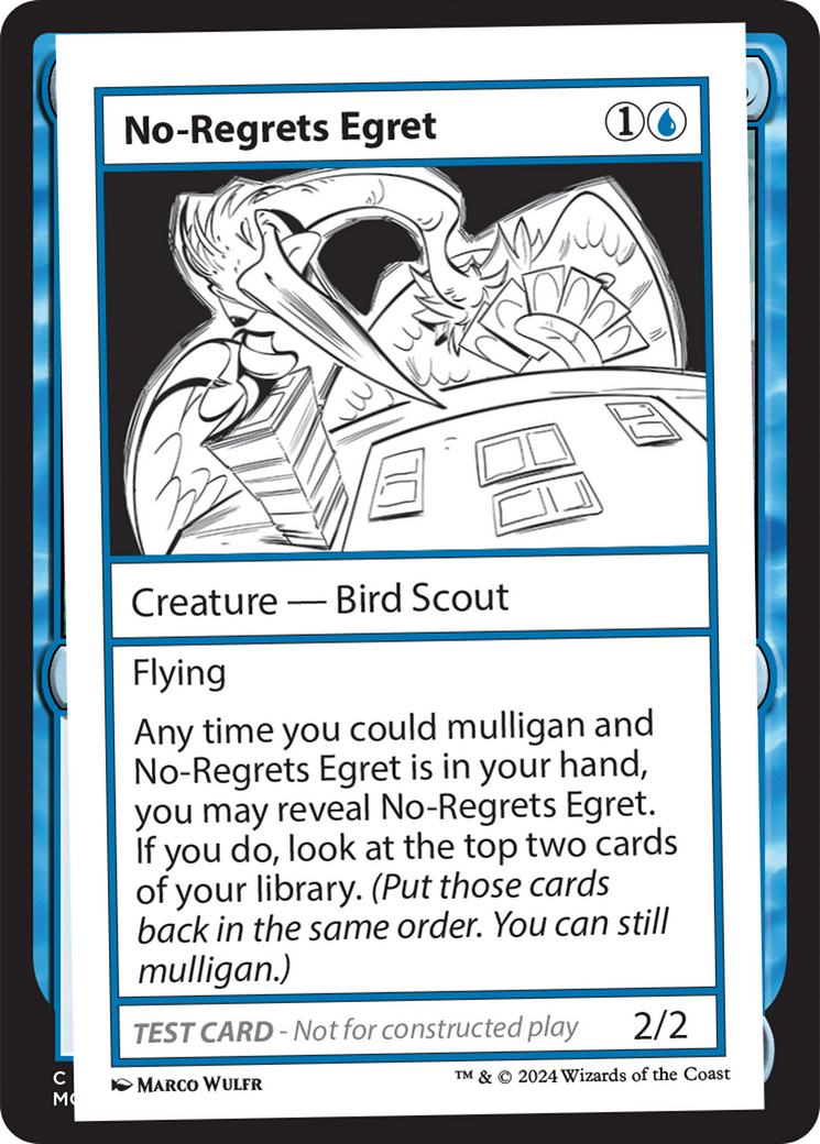 No-Regrets Egret [Mystery Booster 2 Playtest Cards] | Cards and Coasters CA