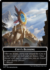 City's Blessing // Vampire (0004) Double-Sided Token [The Lost Caverns of Ixalan Commander Tokens] | Cards and Coasters CA