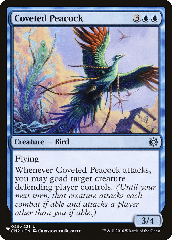 Coveted Peacock [The List] | Cards and Coasters CA