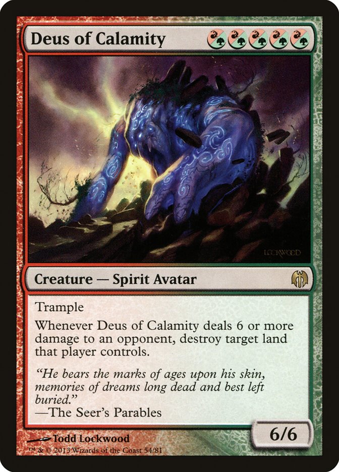 Deus of Calamity [Duel Decks: Heroes vs. Monsters] | Cards and Coasters CA
