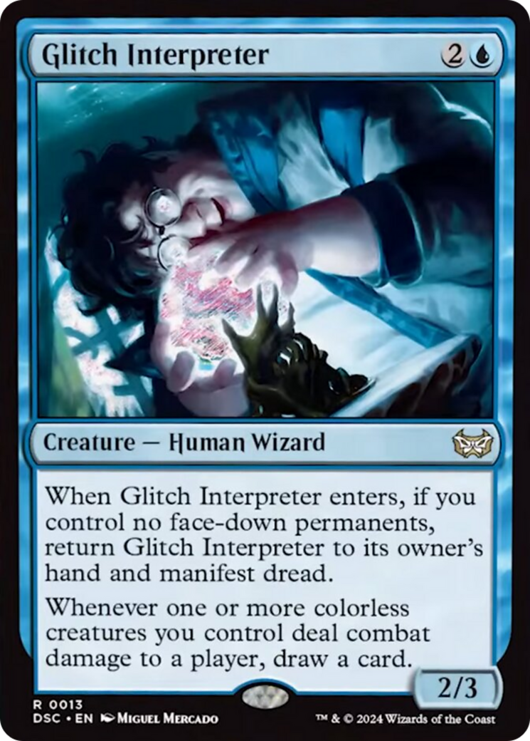 Glitch Interpreter [Duskmourn: House of Horror Commander] | Cards and Coasters CA