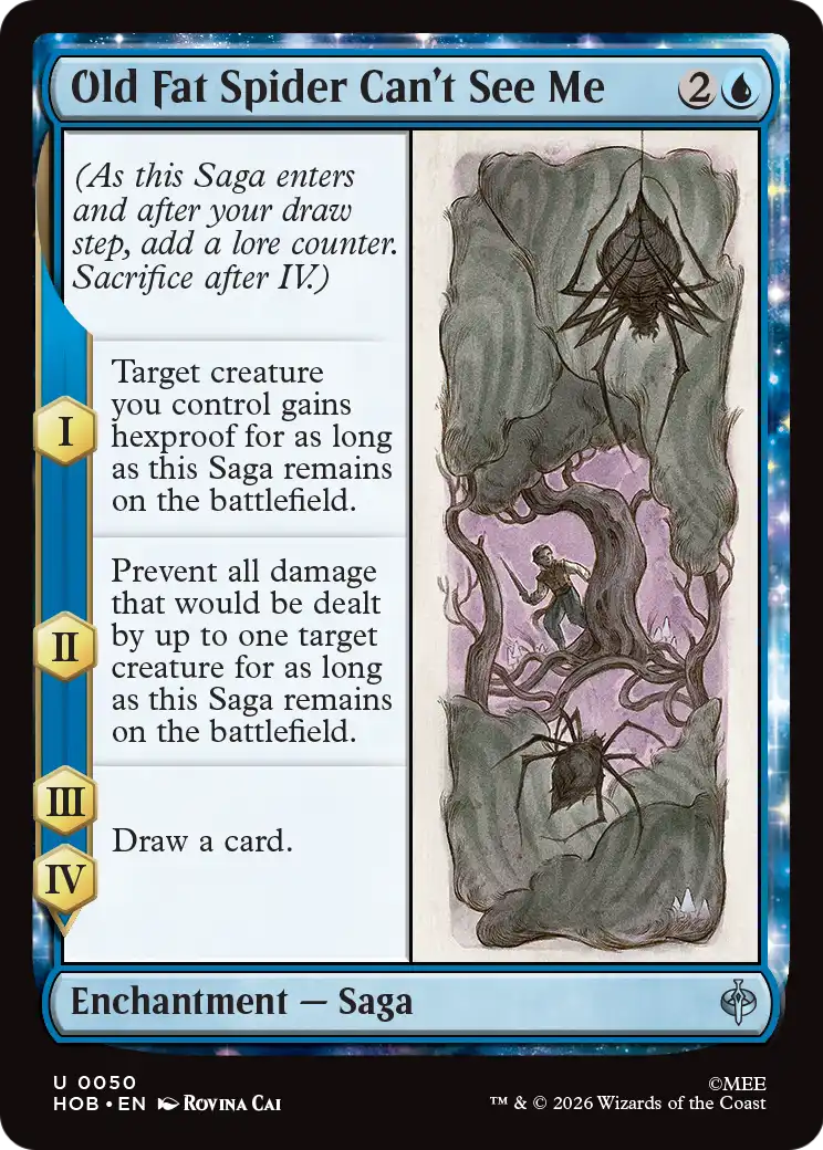 Old Fat Spider Can't See Me [The Hobbit] | Cards and Coasters CA
