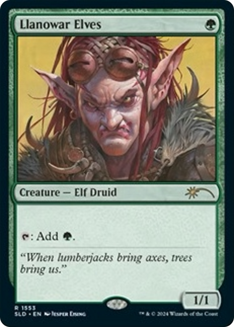 Llanowar Elves (1553) [Secret Lair Drop Series] | Cards and Coasters CA