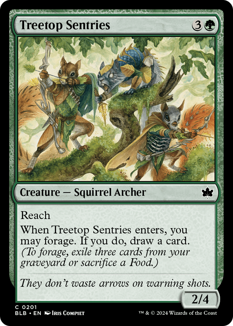 Treetop Sentries [Bloomburrow] | Cards and Coasters CA