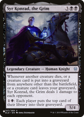 Syr Konrad, the Grim [The List] | Cards and Coasters CA