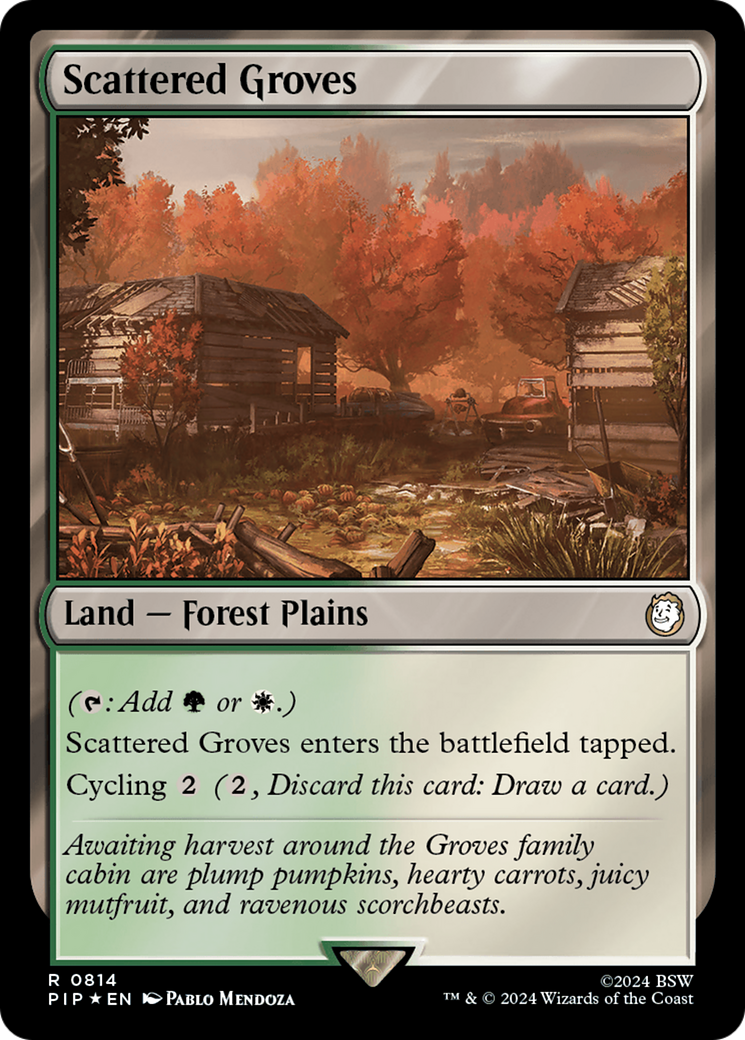 Scattered Groves (Surge Foil) [Fallout] | Cards and Coasters CA