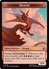 Dragon // Food (0019) Double-Sided Token [Avatar: The Last Airbender Tokens] | Cards and Coasters CA