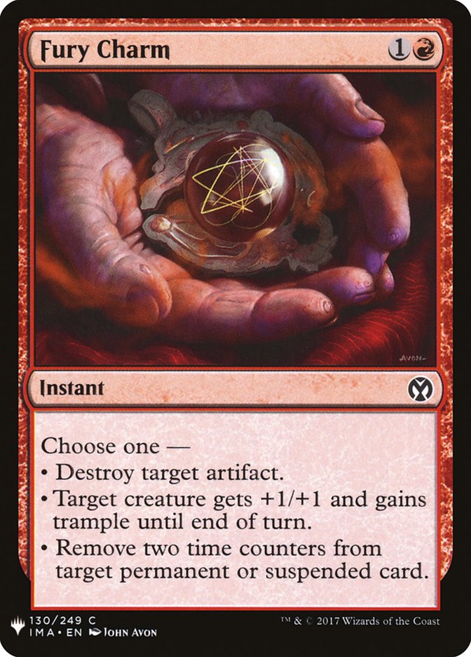 Fury Charm [Mystery Booster] | Cards and Coasters CA