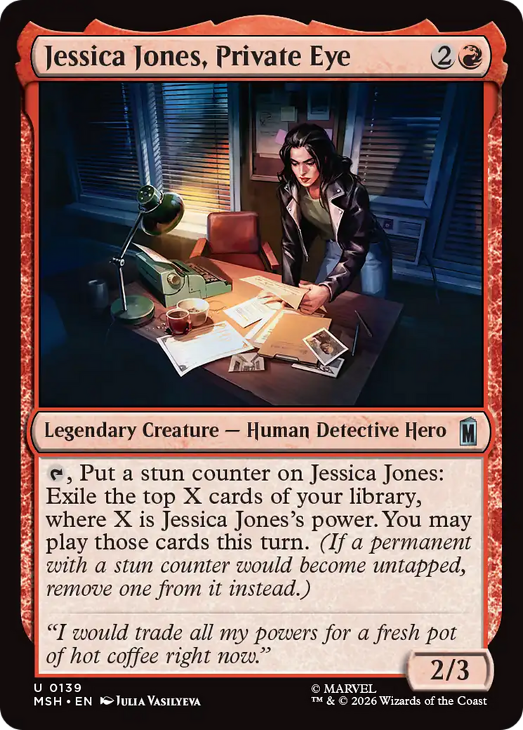 Jessica Jones, Private Eye [Marvel Super Heroes] | Cards and Coasters CA