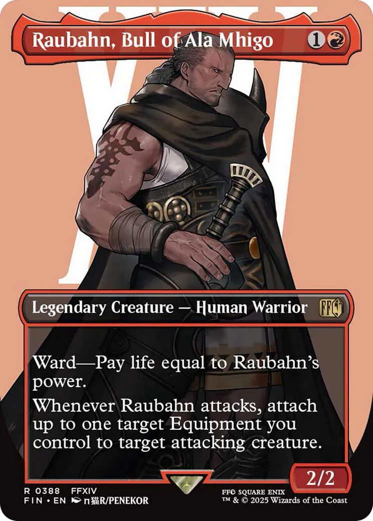 Raubahn, Bull of Ala Mhigo (Borderless) [FINAL FANTASY] | Cards and Coasters CA