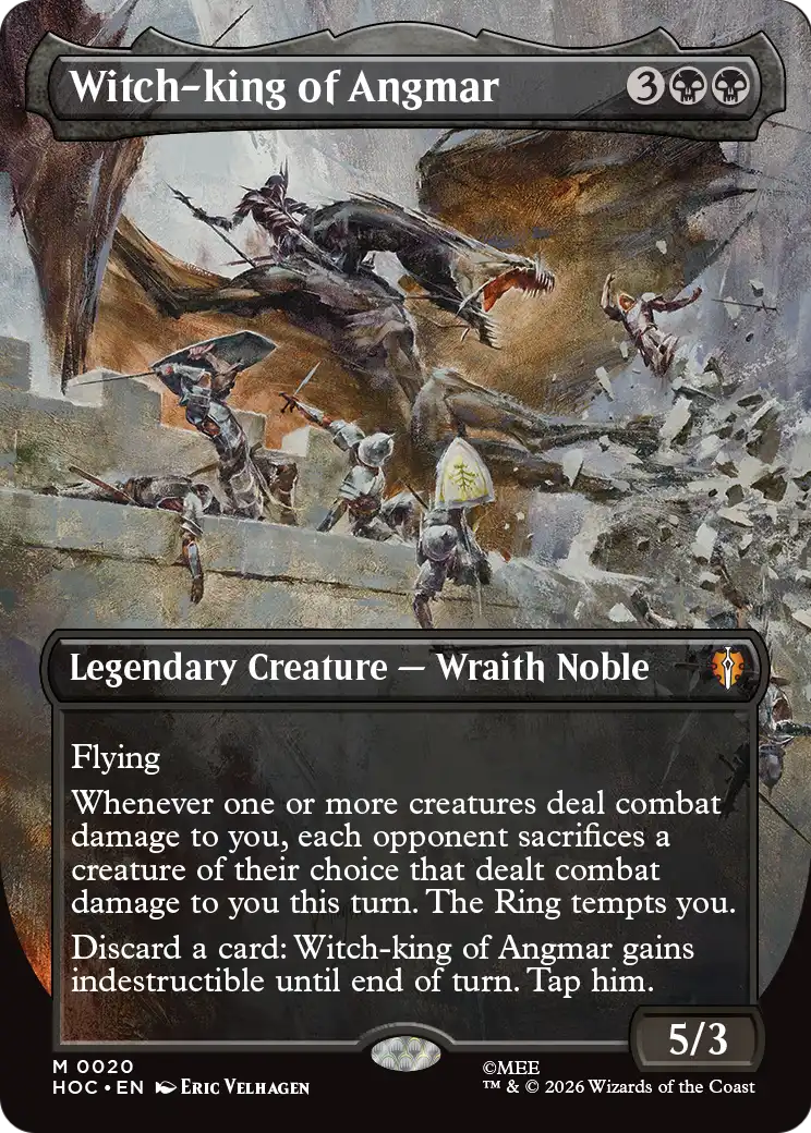 Witch-king of Angmar (Borderless) [The Hobbit: Eternal-Legal] | Cards and Coasters CA