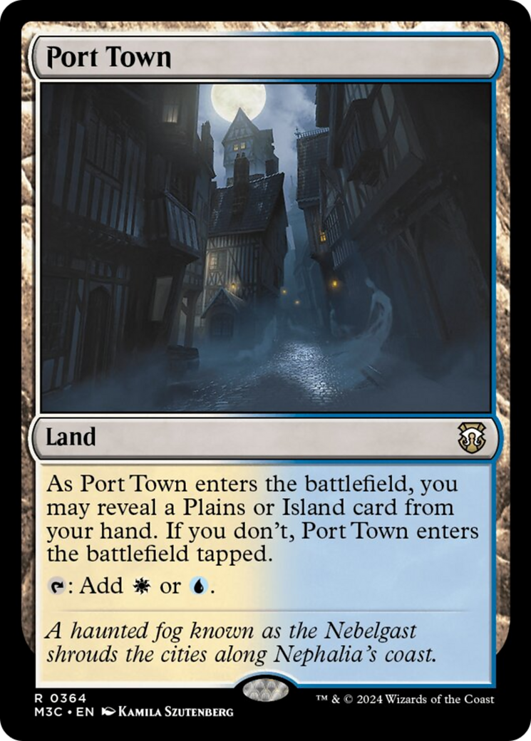 Port Town (Ripple Foil) [Modern Horizons 3 Commander] | Cards and Coasters CA
