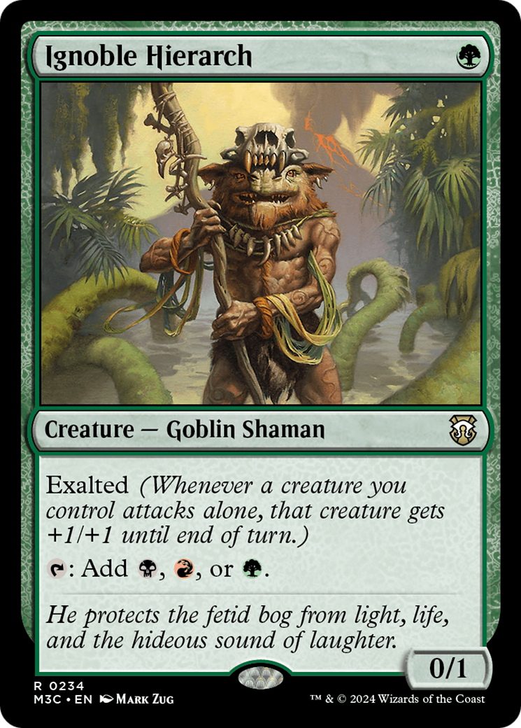 Ignoble Hierarch (Ripple Foil) [Modern Horizons 3 Commander] | Cards and Coasters CA