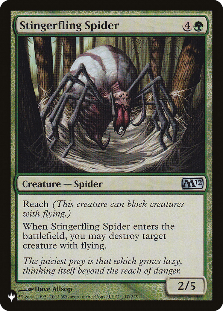 Stingerfling Spider [The List Reprints] | Cards and Coasters CA