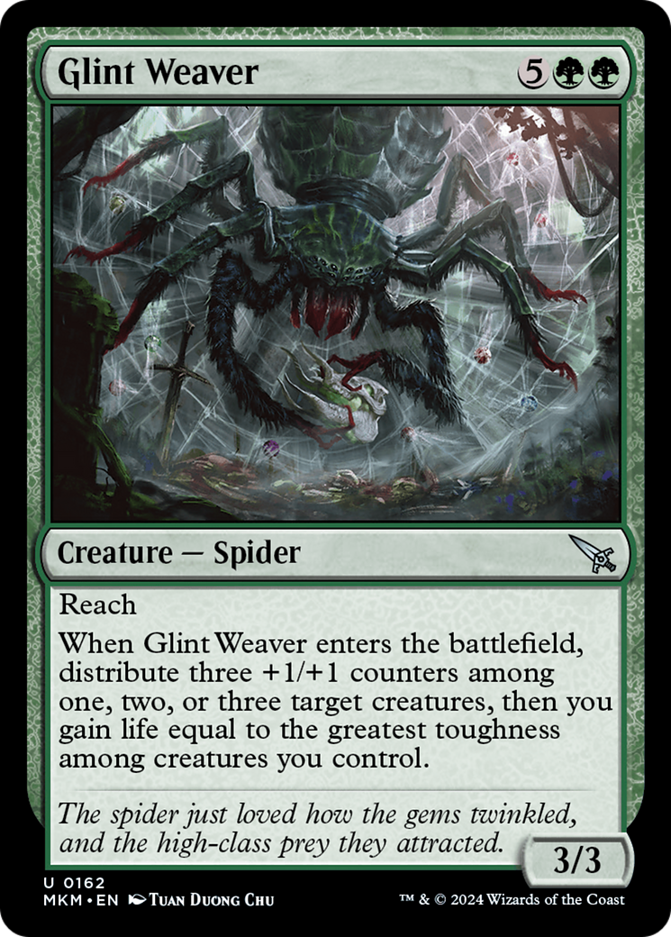 Glint Weaver [Murders at Karlov Manor] | Cards and Coasters CA