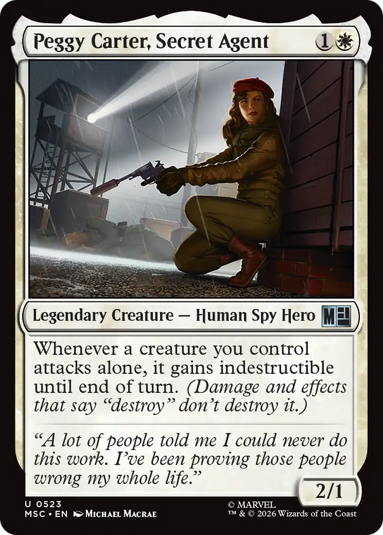 Peggy Carter, Secret Agent [Marvel Super Heroes Commander] | Cards and Coasters CA