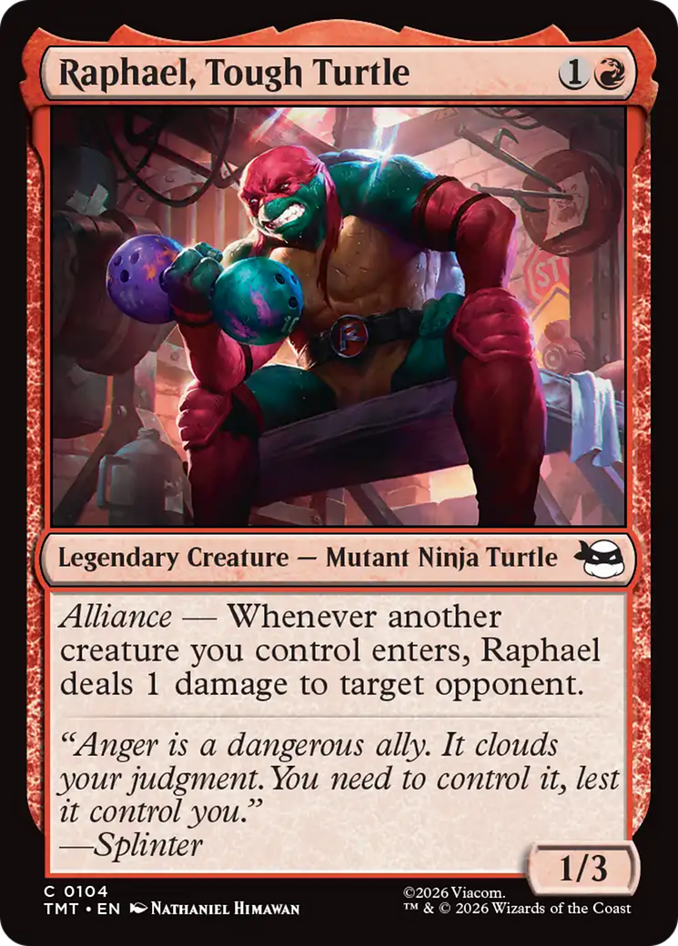 Raphael, Tough Turtle [Teenage Mutant Ninja Turtles] | Cards and Coasters CA