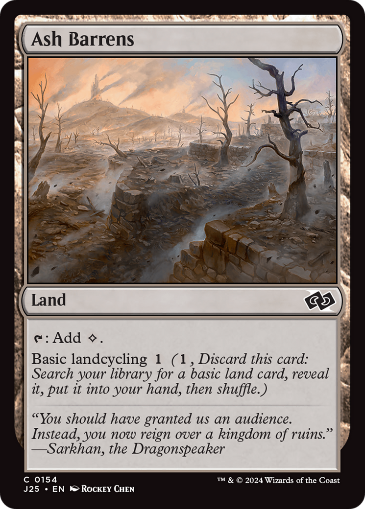 Ash Barrens [Foundations Jumpstart] | Cards and Coasters CA