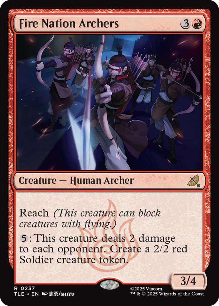 Fire Nation Archers [Avatar: The Last Airbender: Eternal-Legal] | Cards and Coasters CA