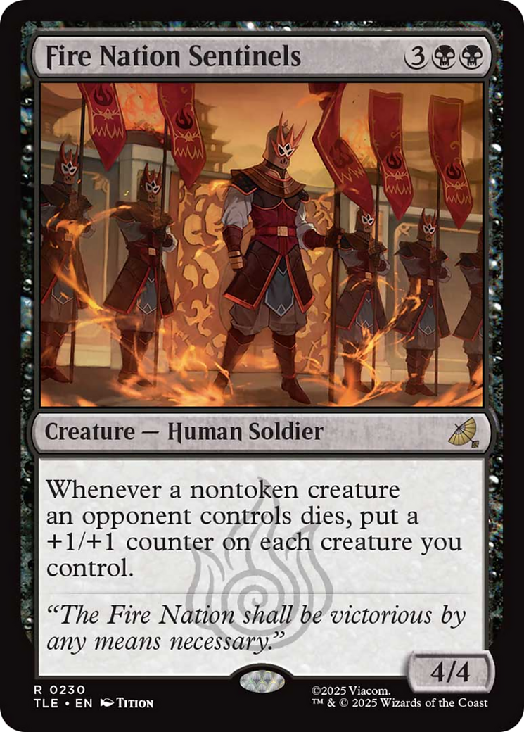 Fire Nation Sentinels [Avatar: The Last Airbender: Eternal-Legal] | Cards and Coasters CA