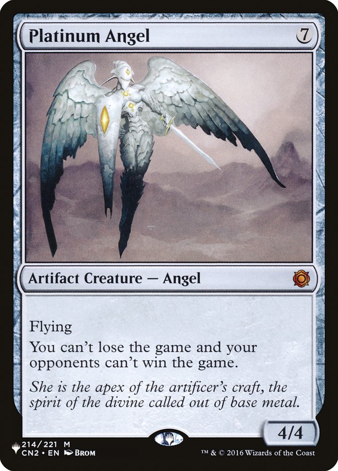 Platinum Angel [The List] | Cards and Coasters CA