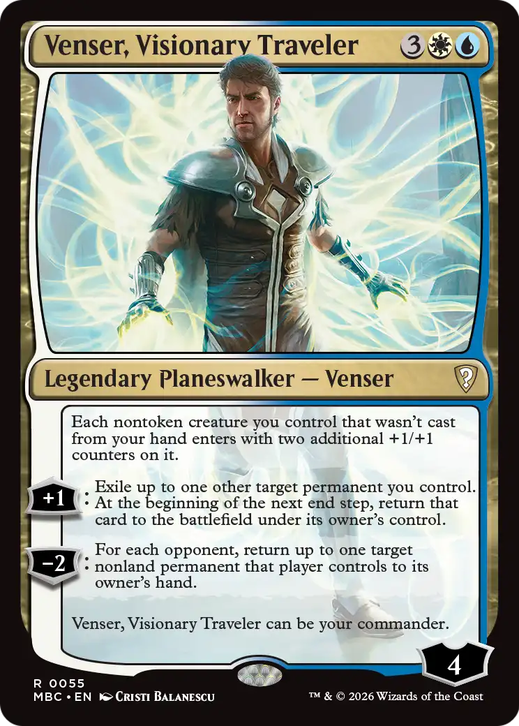 Venser, Visionary Traveler [Mystery Booster: Commander Edition] | Cards and Coasters CA